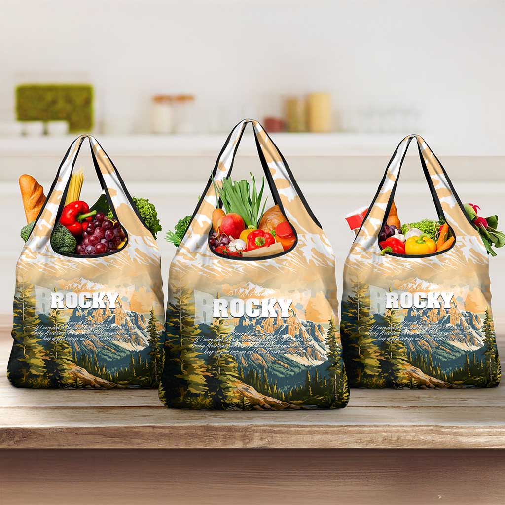 The Beauty of Rocky Mountains Grocery Bag