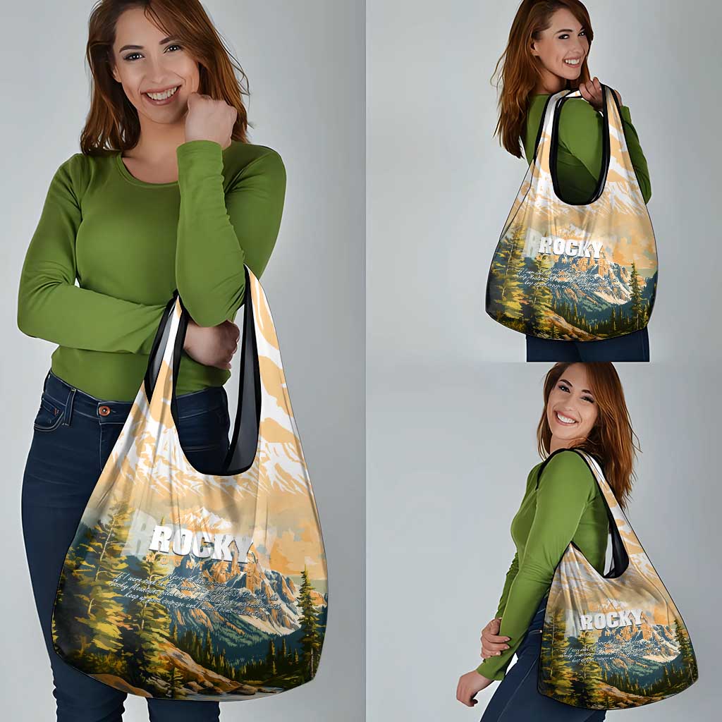 The Beauty of Rocky Mountains Grocery Bag