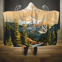 The Beauty of Rocky Mountains Hooded Blanket