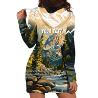 The Beauty of Rocky Mountains Hoodie Dress