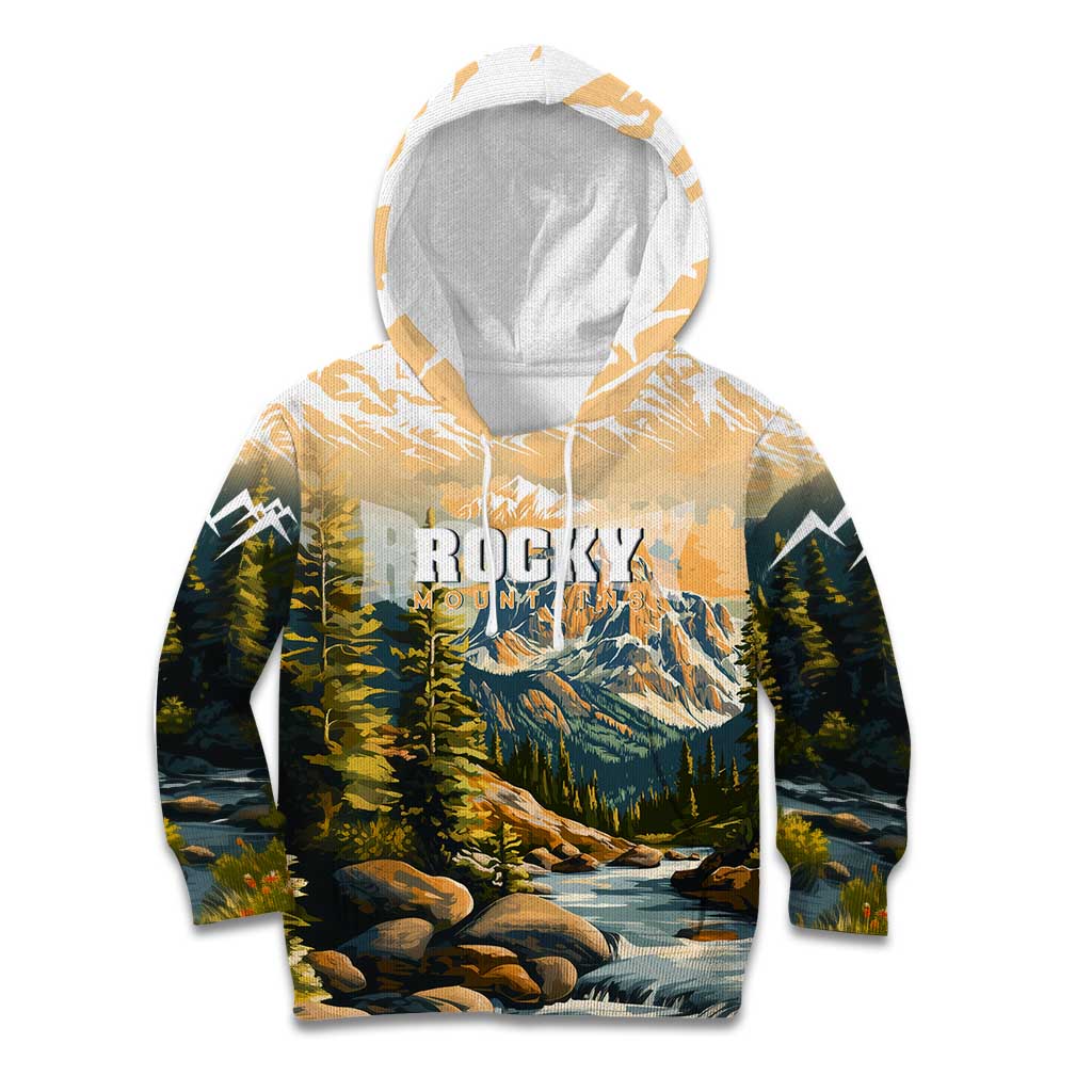 The Beauty of Rocky Mountains Kid Hoodie