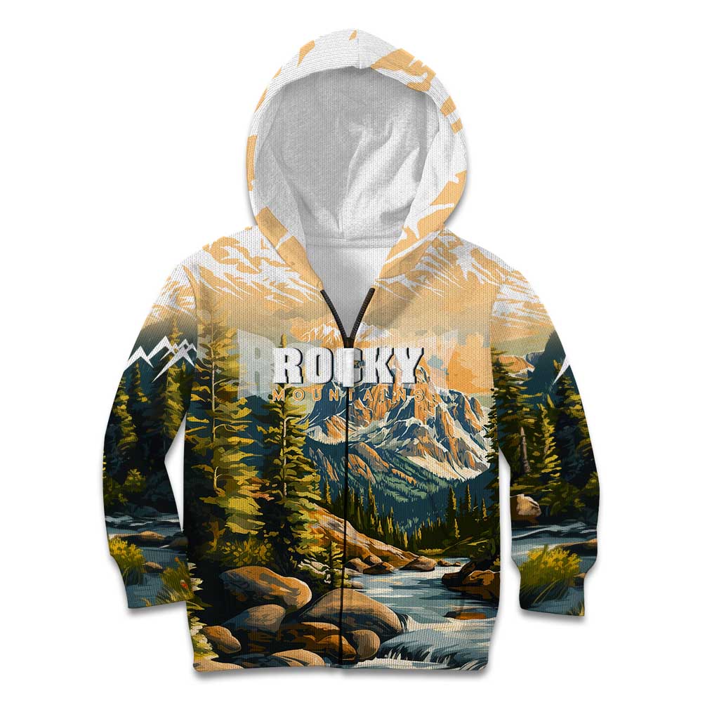 The Beauty of Rocky Mountains Kid Hoodie