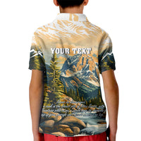 The Beauty of Rocky Mountains Kid Polo Shirt