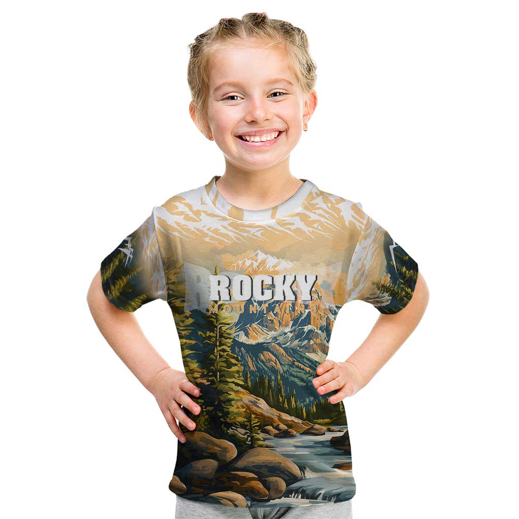 The Beauty of Rocky Mountains Kid T Shirt