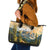 The Beauty of Rocky Mountains Leather Tote Bag