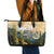 The Beauty of Rocky Mountains Leather Tote Bag