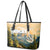 The Beauty of Rocky Mountains Leather Tote Bag