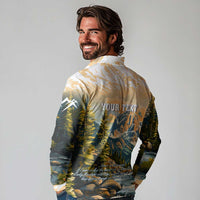The Beauty of Rocky Mountains Long Sleeve Polo Shirt