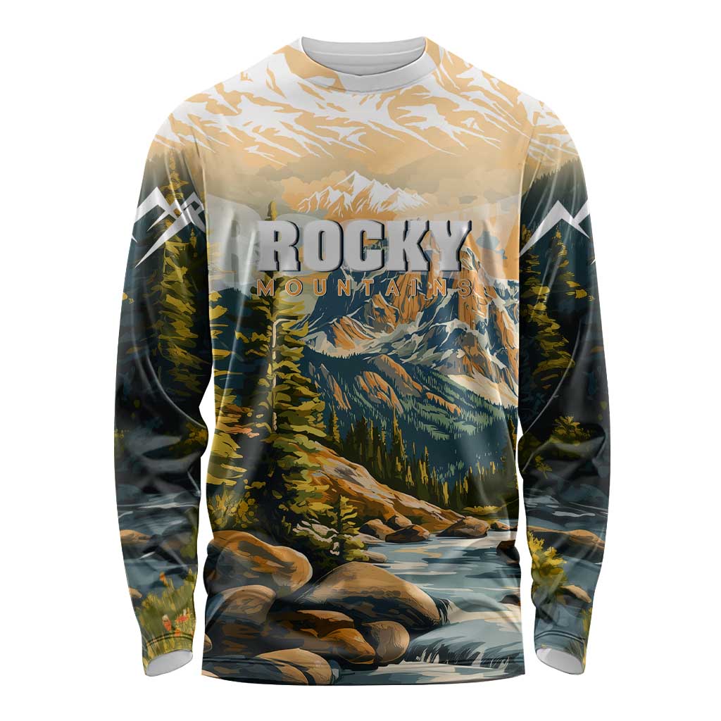 The Beauty of Rocky Mountains Long Sleeve Shirt
