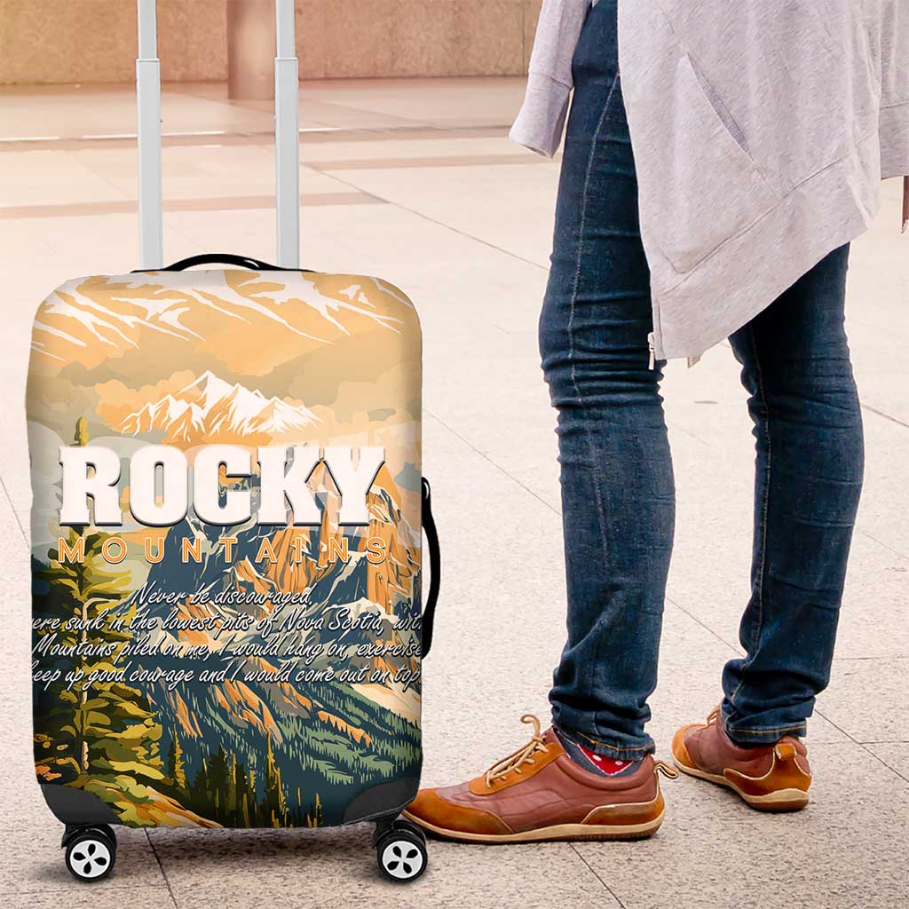 The Beauty of Rocky Mountains Luggage Cover