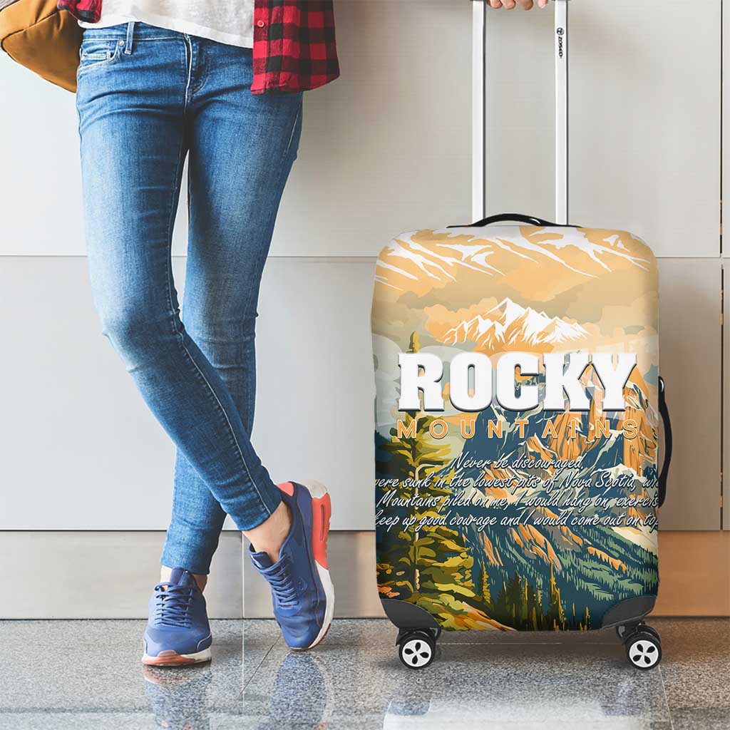 The Beauty of Rocky Mountains Luggage Cover
