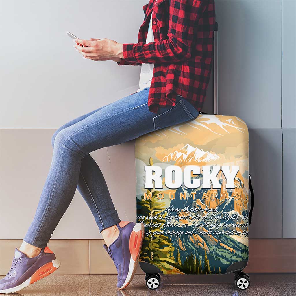 The Beauty of Rocky Mountains Luggage Cover