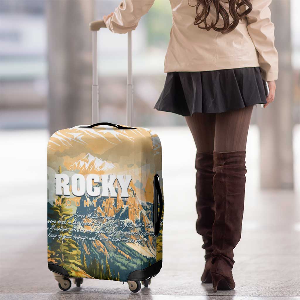 The Beauty of Rocky Mountains Luggage Cover