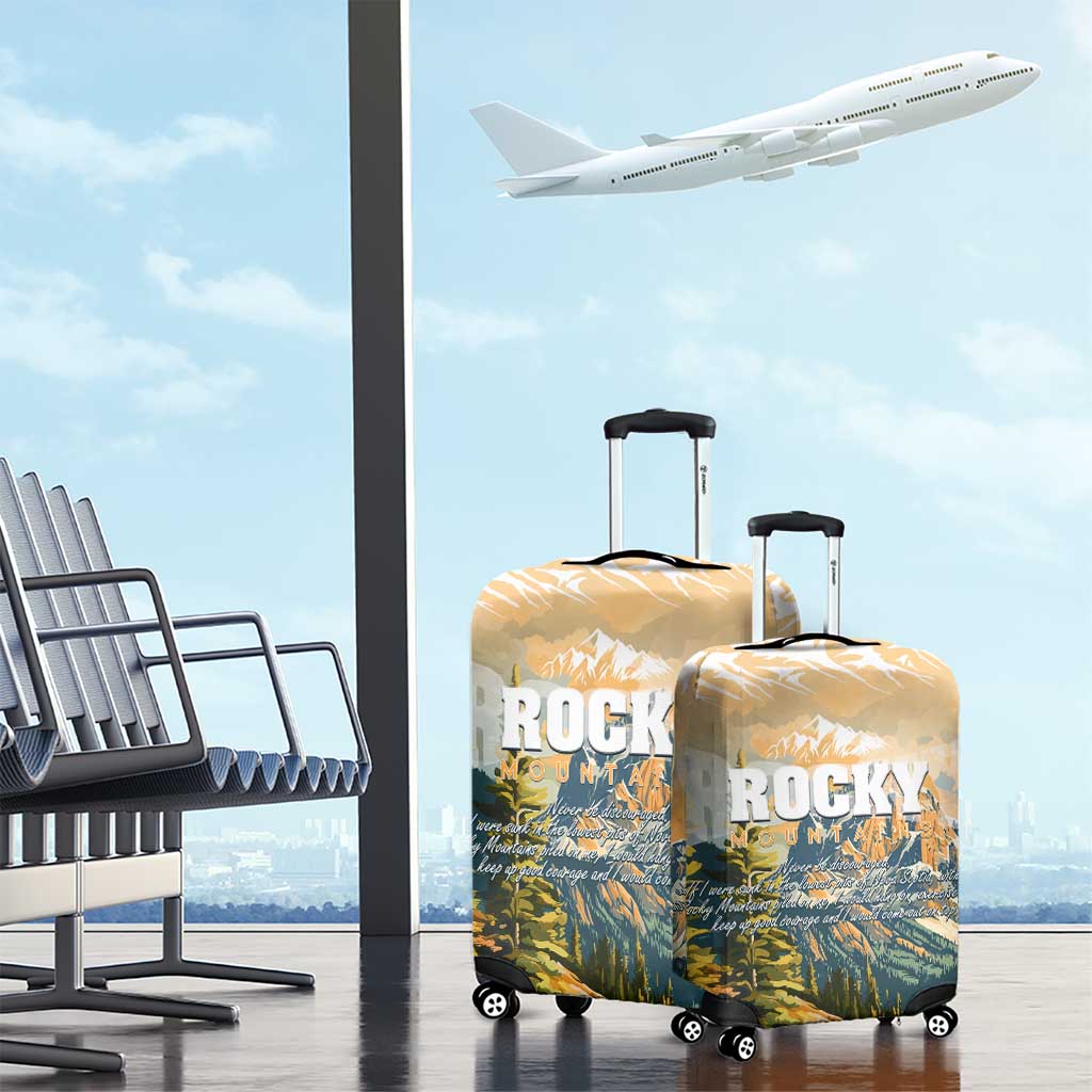 The Beauty of Rocky Mountains Luggage Cover