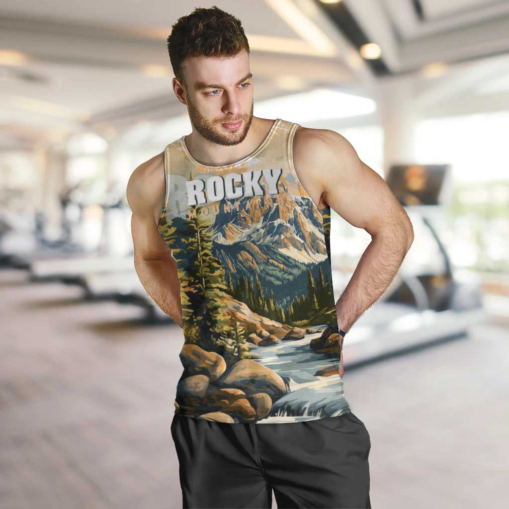 The Beauty of Rocky Mountains Men Tank Top