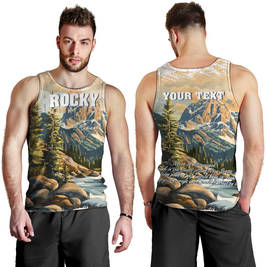 The Beauty of Rocky Mountains Men Tank Top