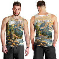 The Beauty of Rocky Mountains Men Tank Top