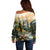 The Beauty of Rocky Mountains Off Shoulder Sweater