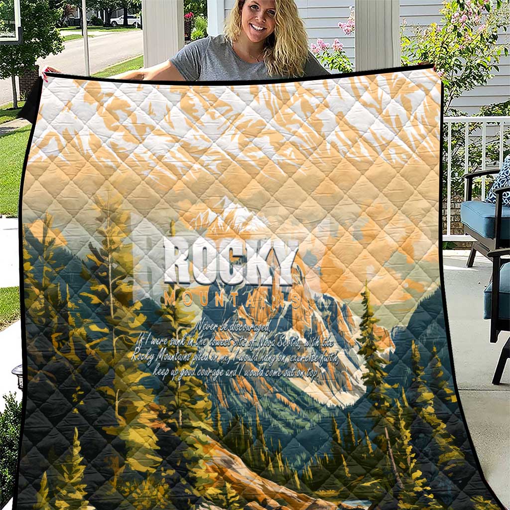 The Beauty of Rocky Mountains Quilt