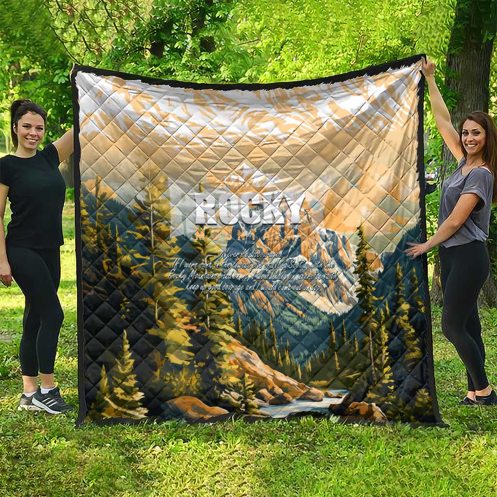 The Beauty of Rocky Mountains Quilt