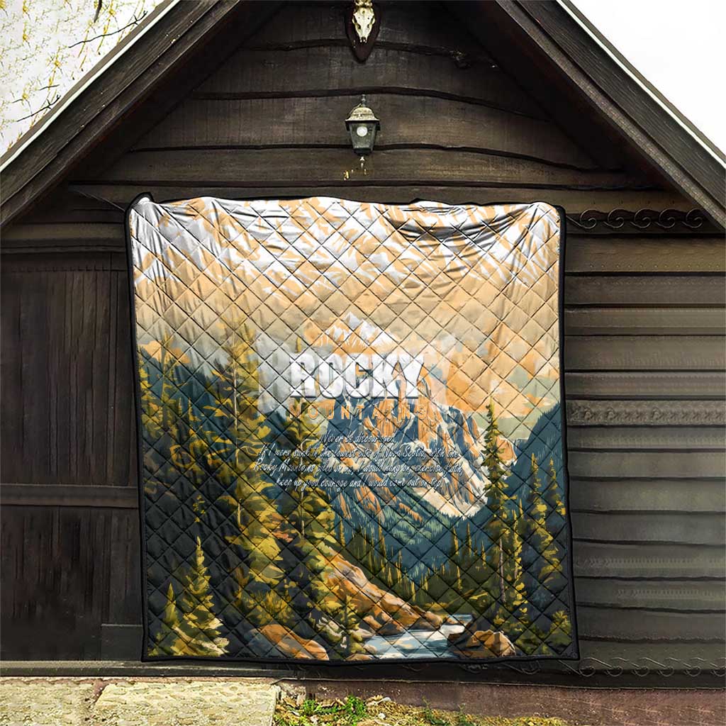 The Beauty of Rocky Mountains Quilt