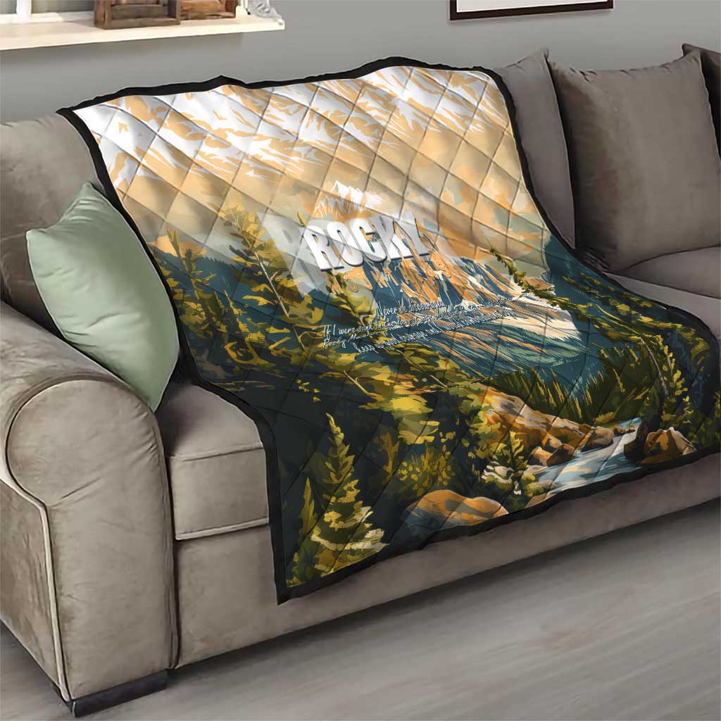 The Beauty of Rocky Mountains Quilt