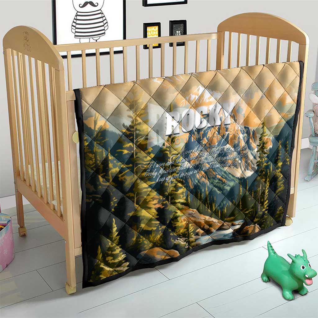 The Beauty of Rocky Mountains Quilt