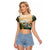 The Beauty of Rocky Mountains Raglan Cropped T Shirt