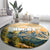 The Beauty of Rocky Mountains Round Carpet