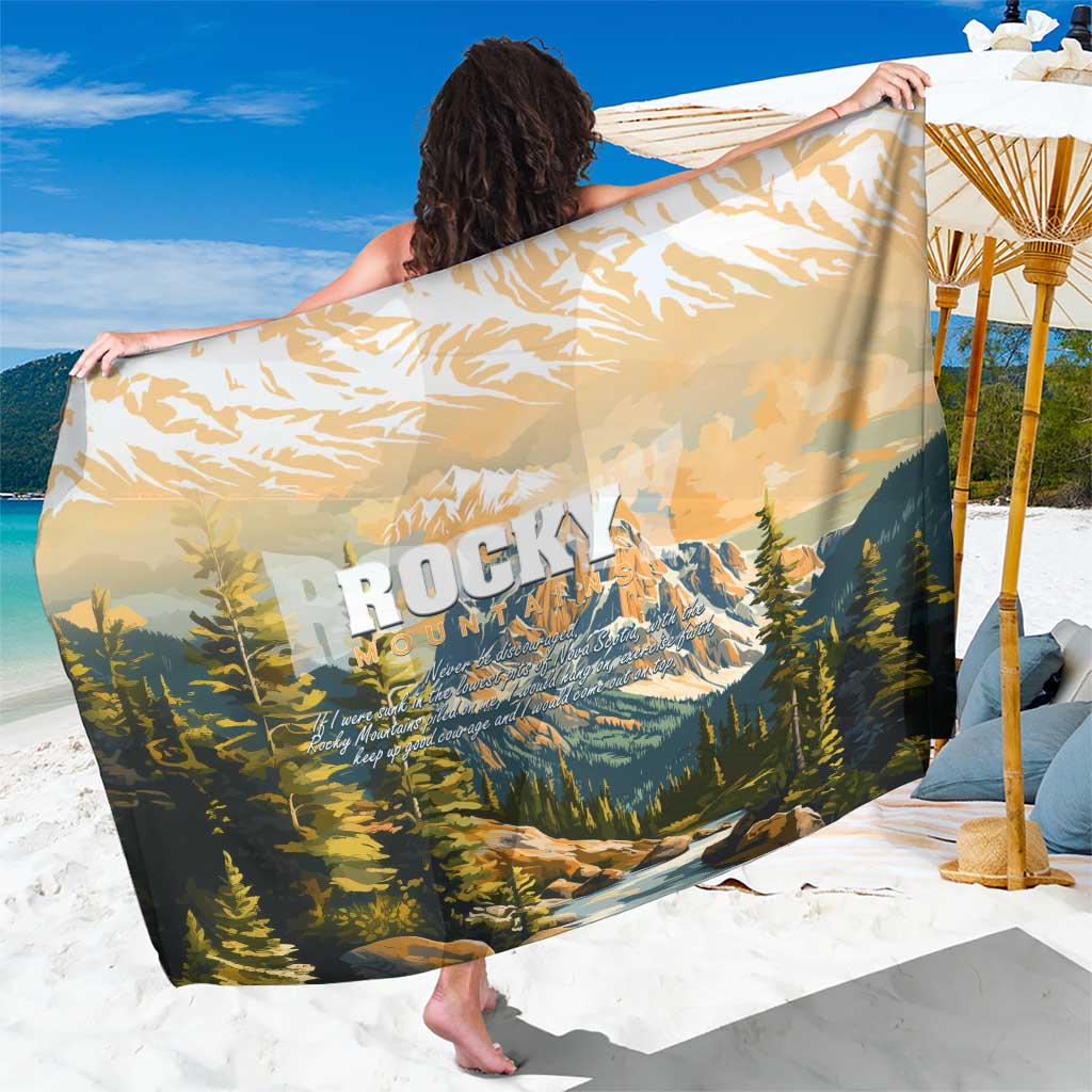 The Beauty of Rocky Mountains Sarong