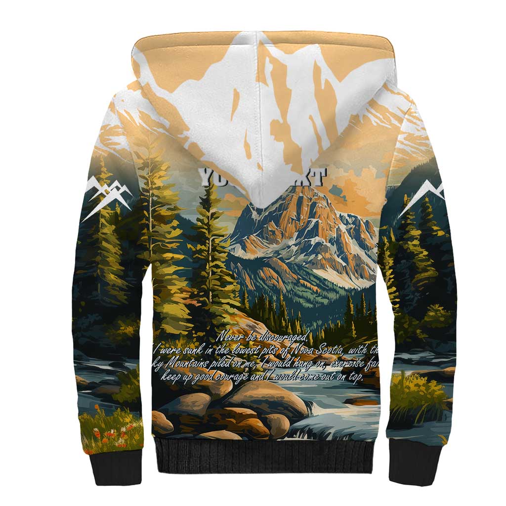 The Beauty of Rocky Mountains Sherpa Hoodie