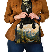 The Beauty of Rocky Mountains Shoulder Handbag
