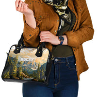 The Beauty of Rocky Mountains Shoulder Handbag