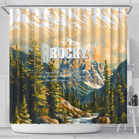 The Beauty of Rocky Mountains Shower Curtain