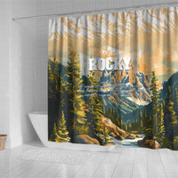 The Beauty of Rocky Mountains Shower Curtain