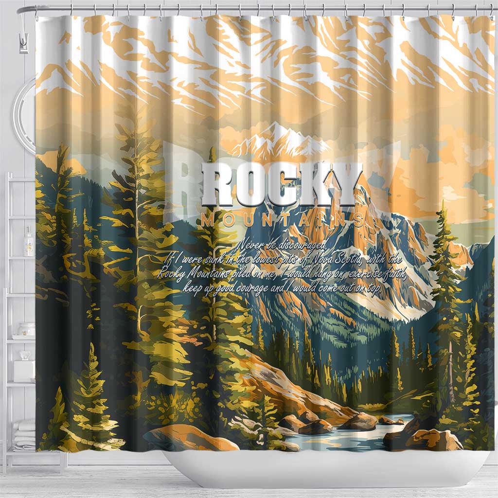 The Beauty of Rocky Mountains Shower Curtain
