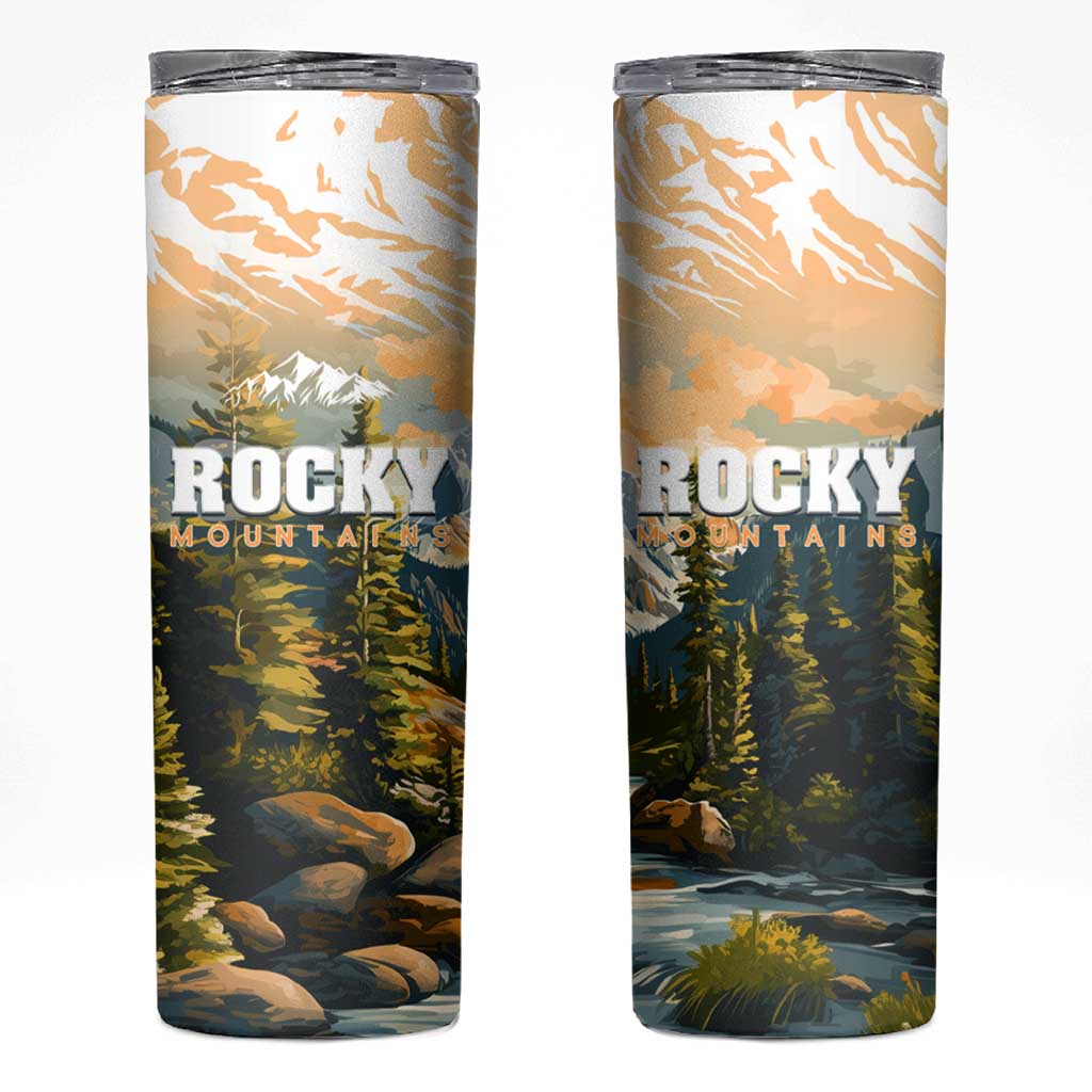 The Beauty of Rocky Mountains Skinny Tumbler