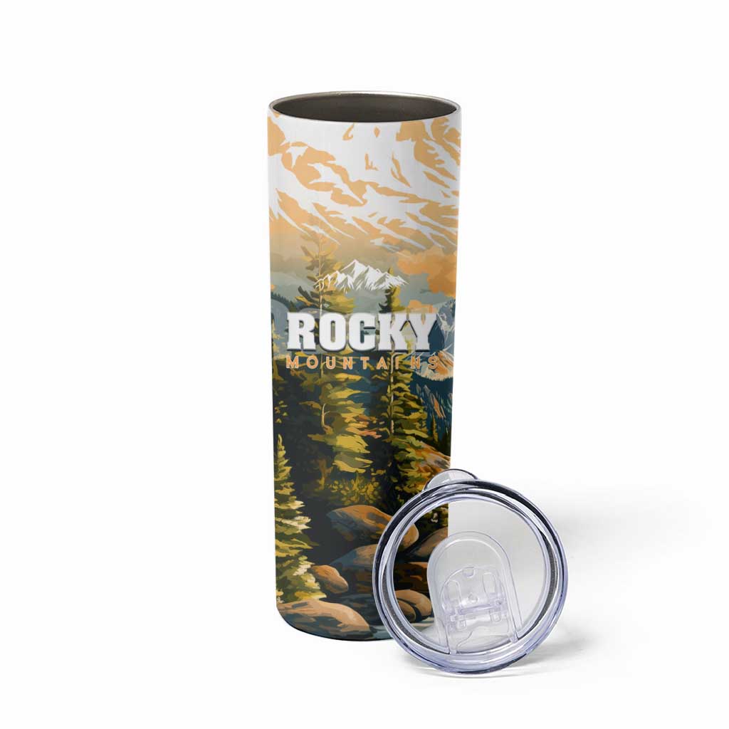 The Beauty of Rocky Mountains Skinny Tumbler