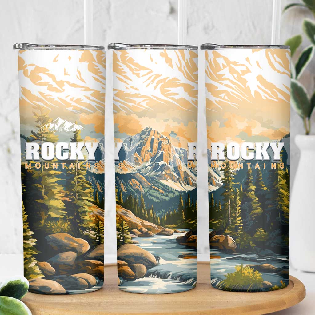 The Beauty of Rocky Mountains Skinny Tumbler
