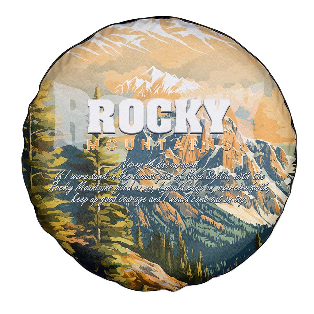The Beauty of Rocky Mountains Spare Tire Cover