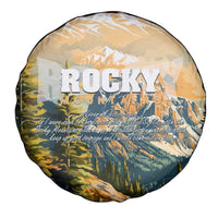 The Beauty of Rocky Mountains Spare Tire Cover