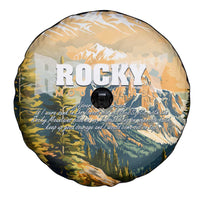The Beauty of Rocky Mountains Spare Tire Cover