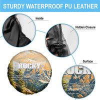 The Beauty of Rocky Mountains Spare Tire Cover