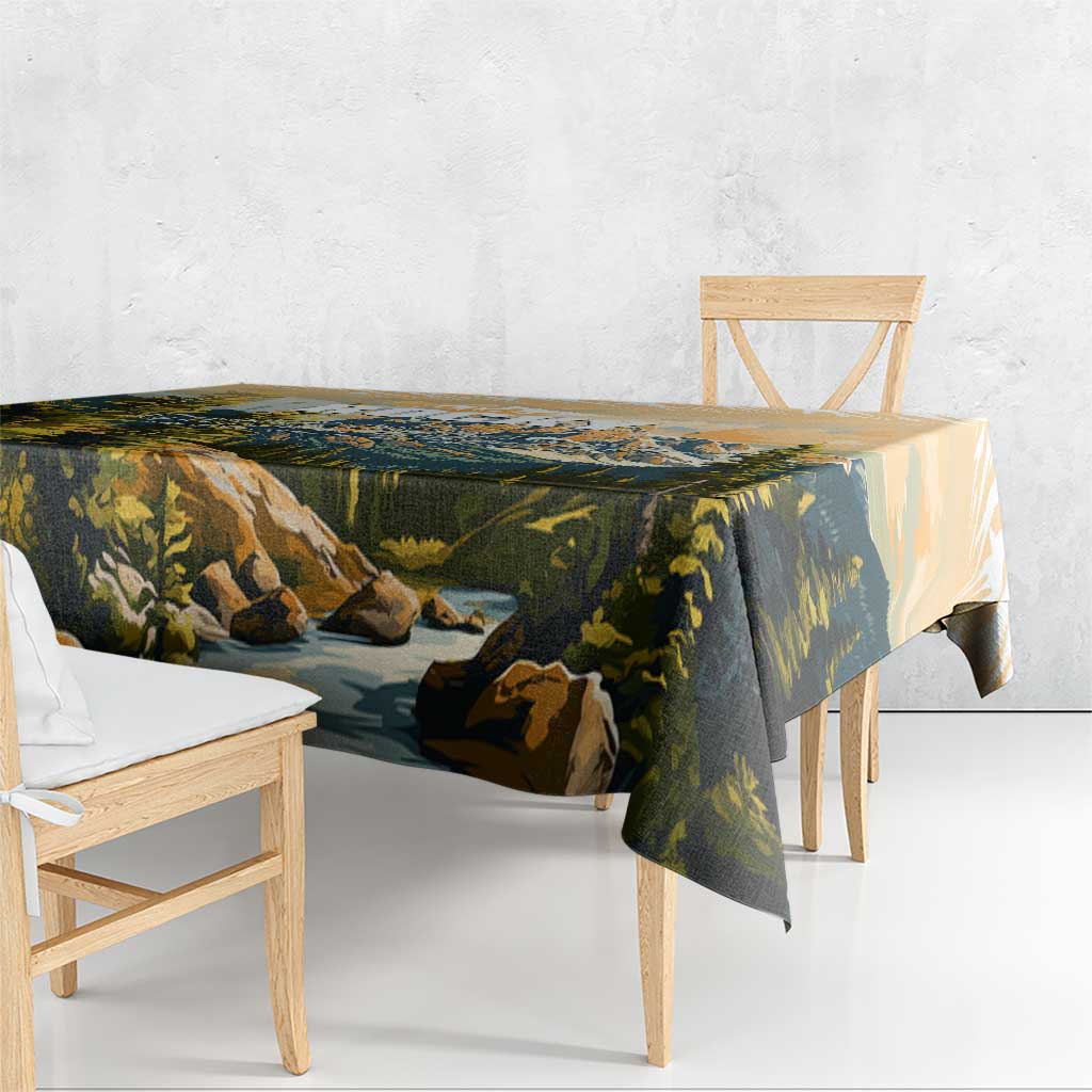 The Beauty of Rocky Mountains Tablecloth