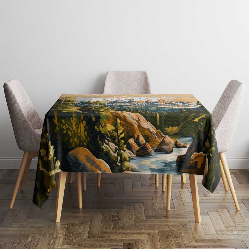 The Beauty of Rocky Mountains Tablecloth