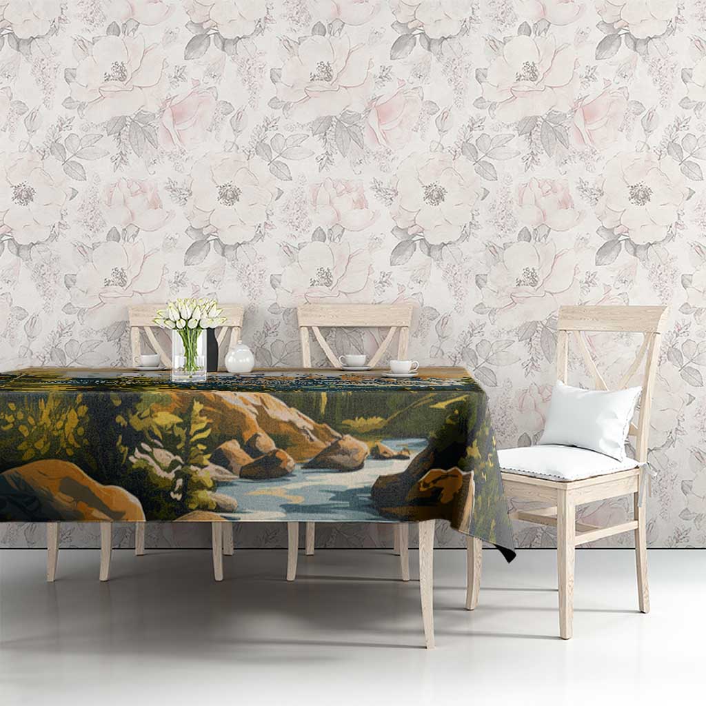 The Beauty of Rocky Mountains Tablecloth