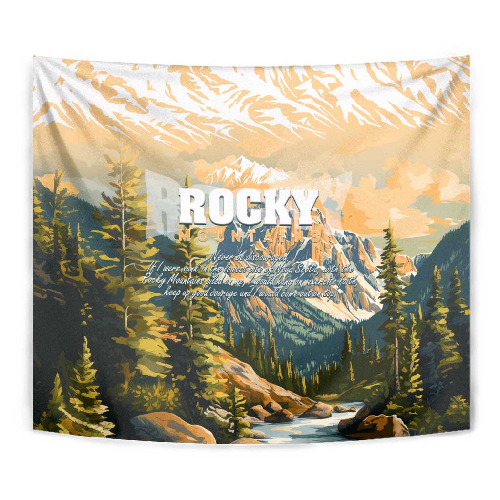The Beauty of Rocky Mountains Tapestry