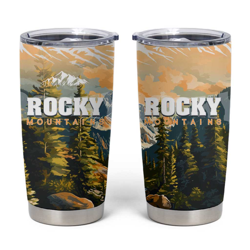 The Beauty of Rocky Mountains Tumbler Cup