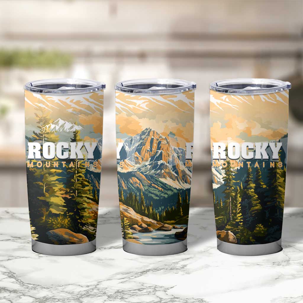 The Beauty of Rocky Mountains Tumbler Cup