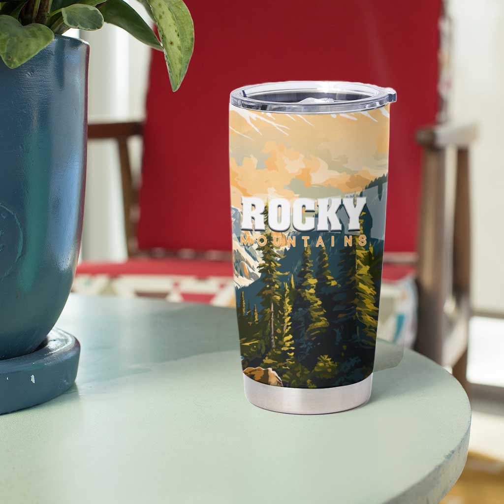 The Beauty of Rocky Mountains Tumbler Cup